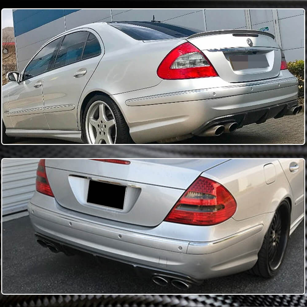 Mercedes Benz W211 E55 AMG Pre-facelift 2003-2006 Rear Bumper Diffuser Carbon Fiber/FRP