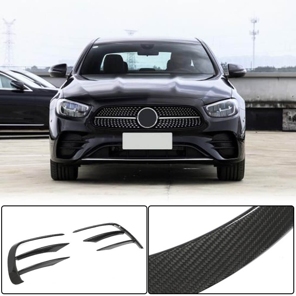 Mercedes Benz E Class W213 Sport Facelift 2020-2021 Front Bumper Vents Dry Carbon Fiber