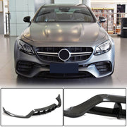 Mercedes Benz W213 E63 (S) AMG 2016-2019 Front Bumper Lip Carbon Fiber