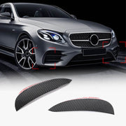 For Mercedes Benz W213 Sport E43 AMG Carbon Look Front Bumper Fins Air Vent Canards Body Kits