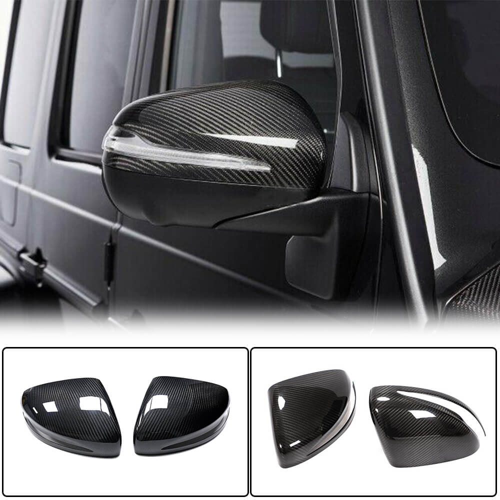 Mercedes Benz G Class W463 2019UP Mirror Covers Add-on Dry Carbon Fiber