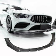 Mercedes Benz (W118) C118 CLA200 CLA250 Sedan 4-Door 20-22 Front Bumper Lip Carbon Fiber