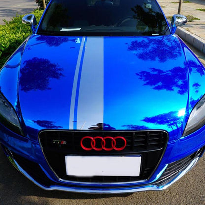 High Stretch Mirror Blue Chrome Vinyl Wrap