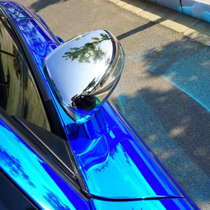 High Stretch Mirror Blue Chrome Vinyl Wrap