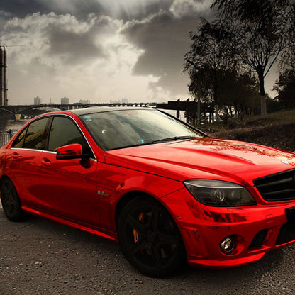 Super Mirror Chrome Red Vinyl Wrap