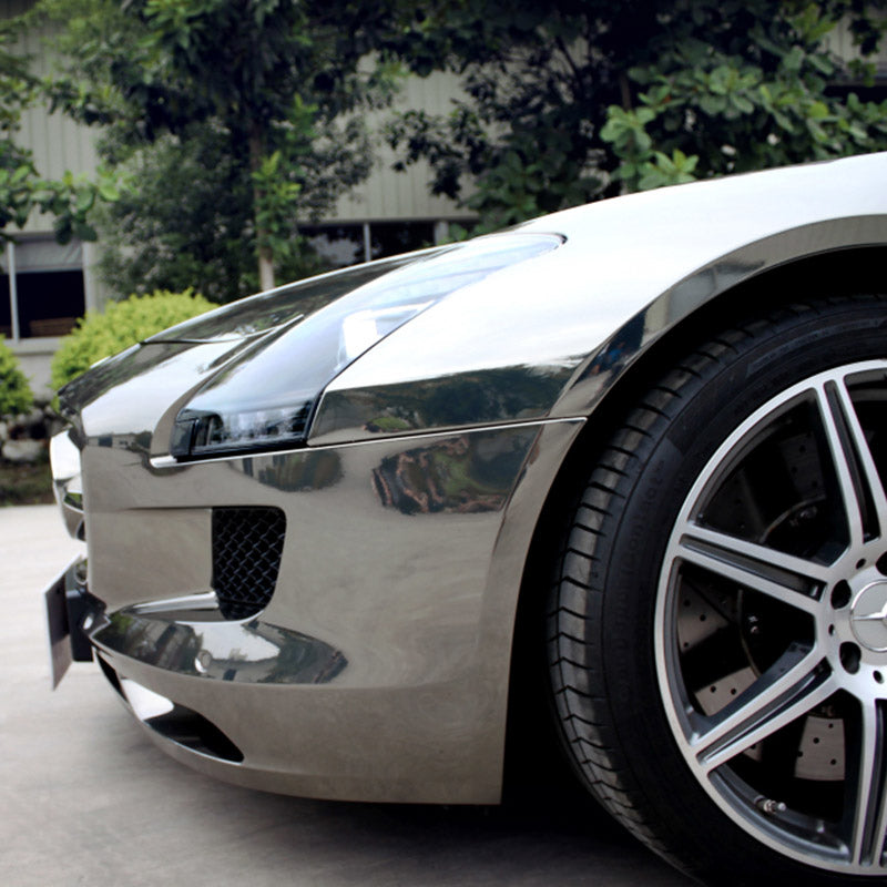 Super Mirror Chrome Black Wolfram Steel