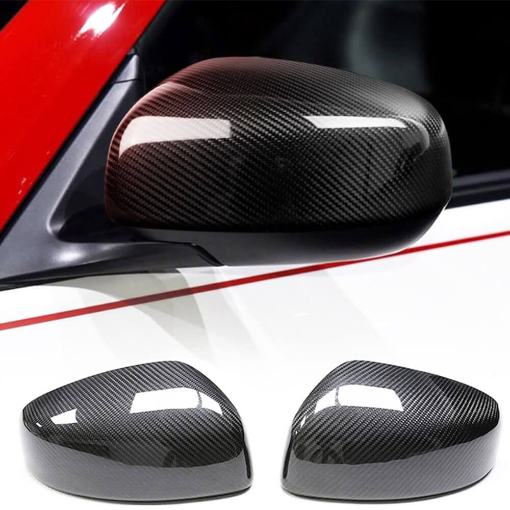Nissan 370Z Z34 2009-2019 Mirror Covers Add-on Style Dry Carbon Fiber