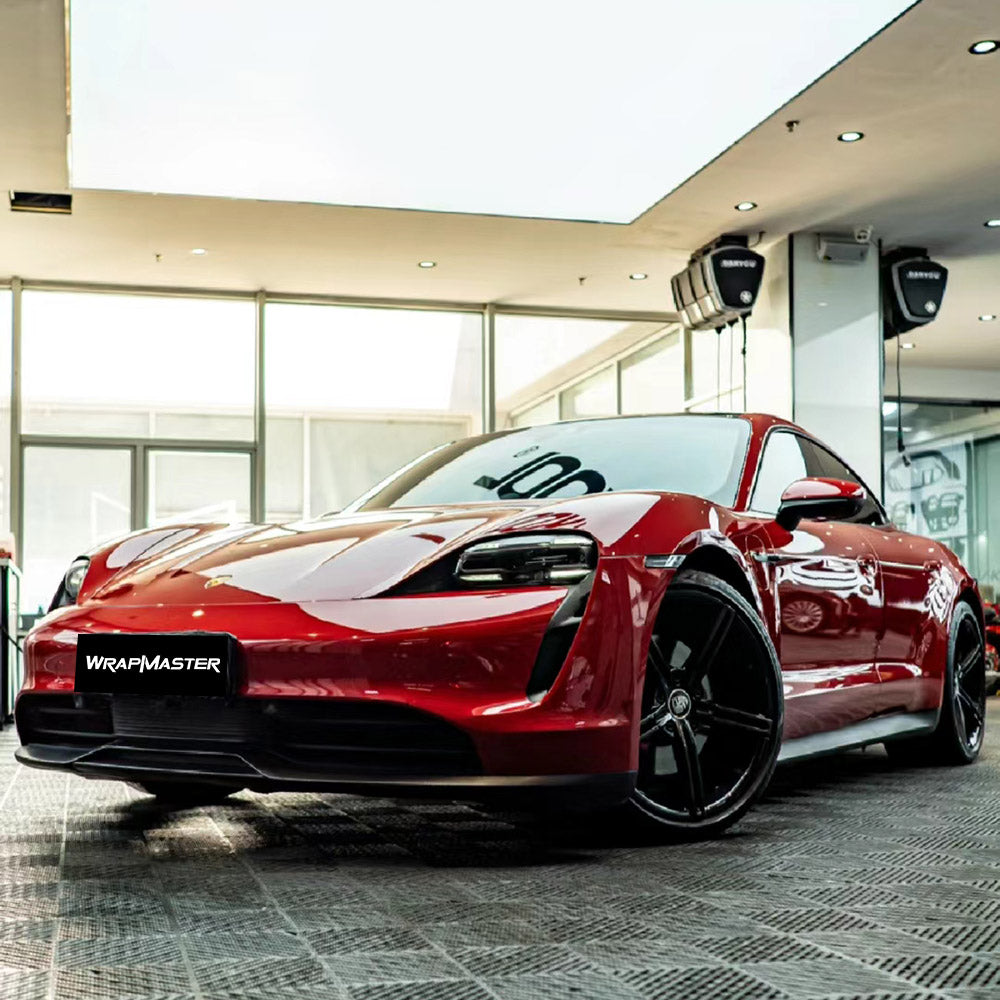 Super Gloss Carmine Red Vinyl Wrap (PET Liner)