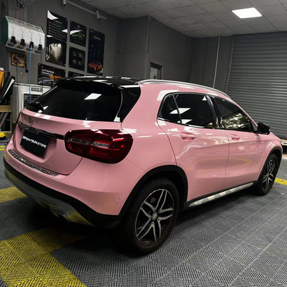 Glossy Rouge Pink Wrap Auto Wrappen (PET Liner)