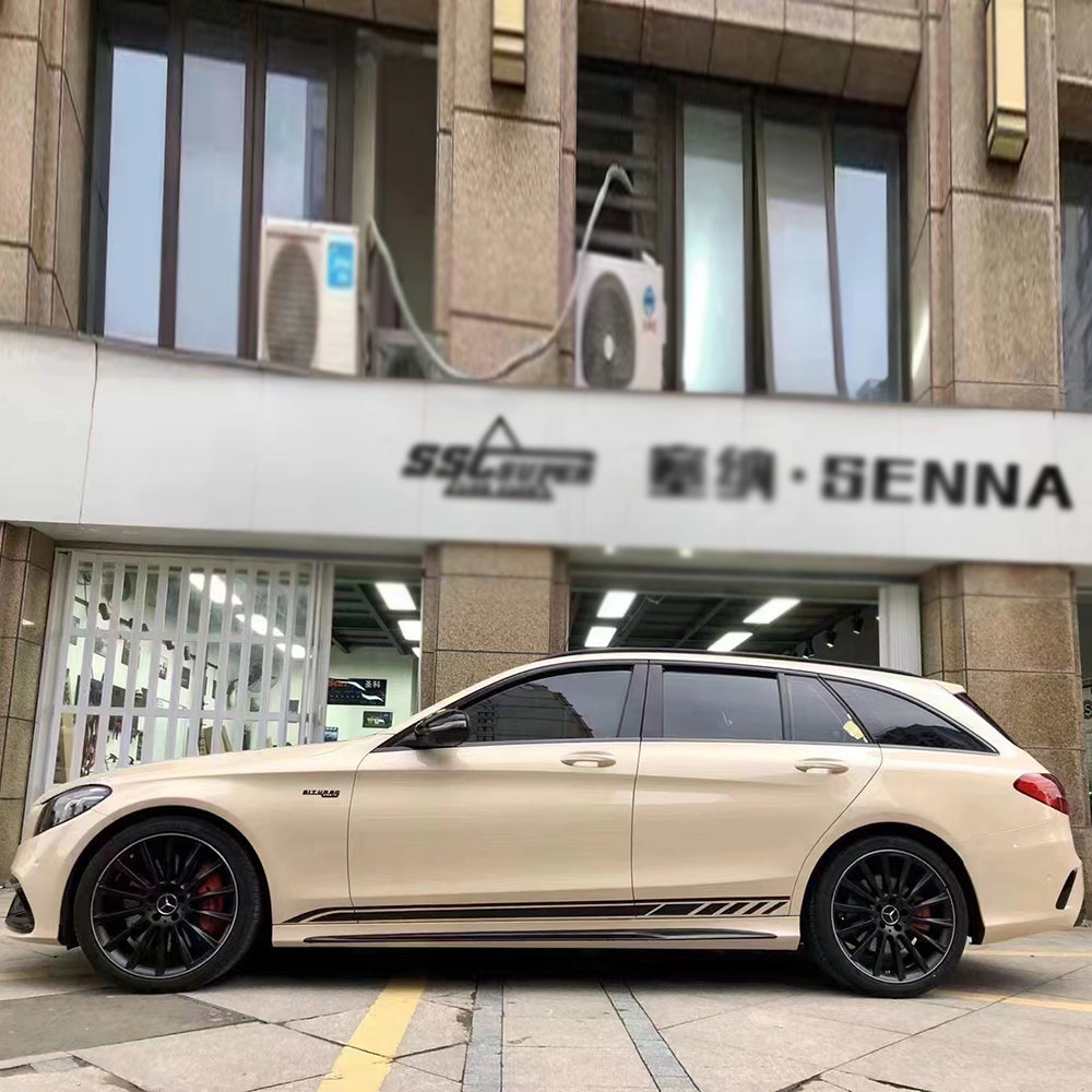 Super Gloss Khaki Milan Car Wrap Vinyl (PET Liner)