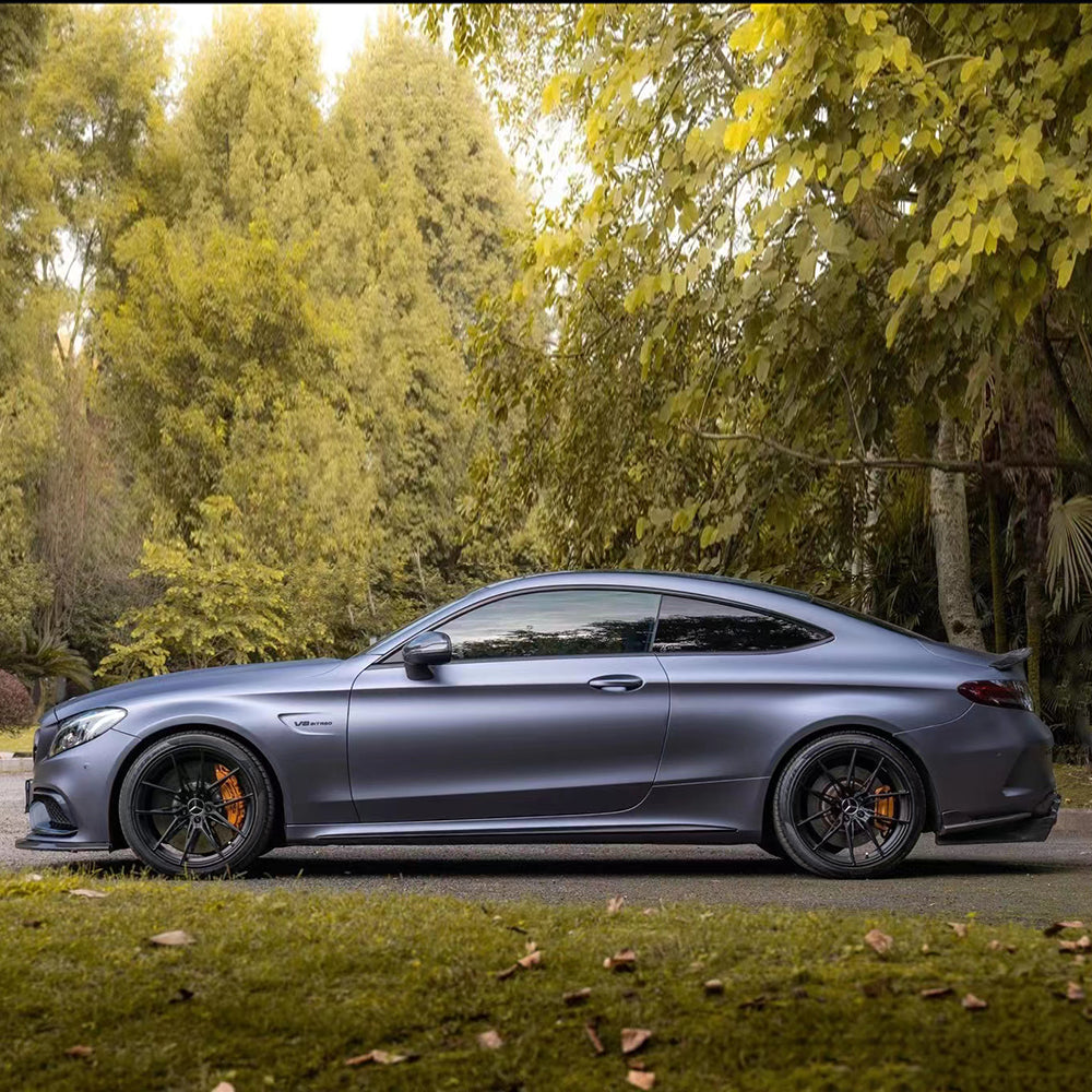 Matte Metallic Satin Racing Blue Vinyl Wrap (PET Liner)