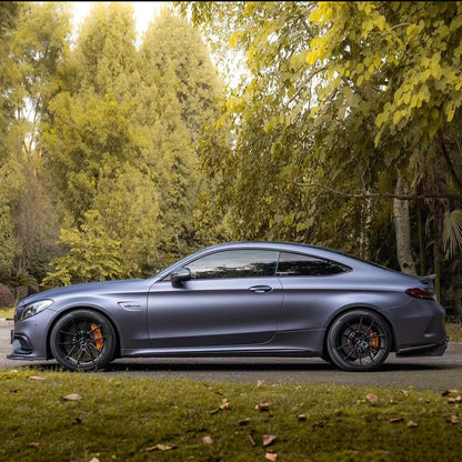 Matte Metallic Satin Racing Blue Vinyl Wrap (PET Liner)