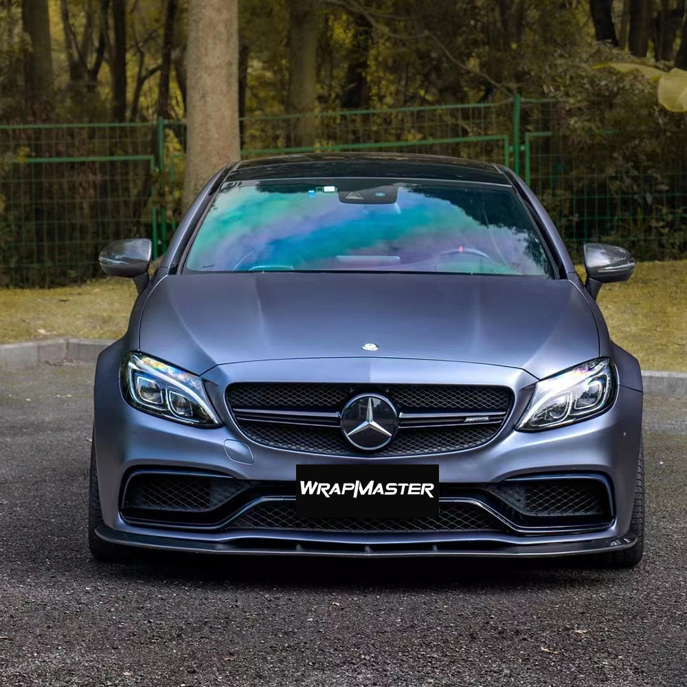 Matte Metallic Satin Racing Blue Vinyl Wrap (PET Liner)