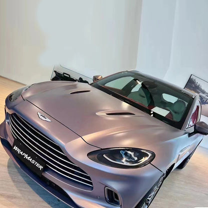 Matte Metallic Satin Dbx Purple Vinyl Wrap (PET Liner)