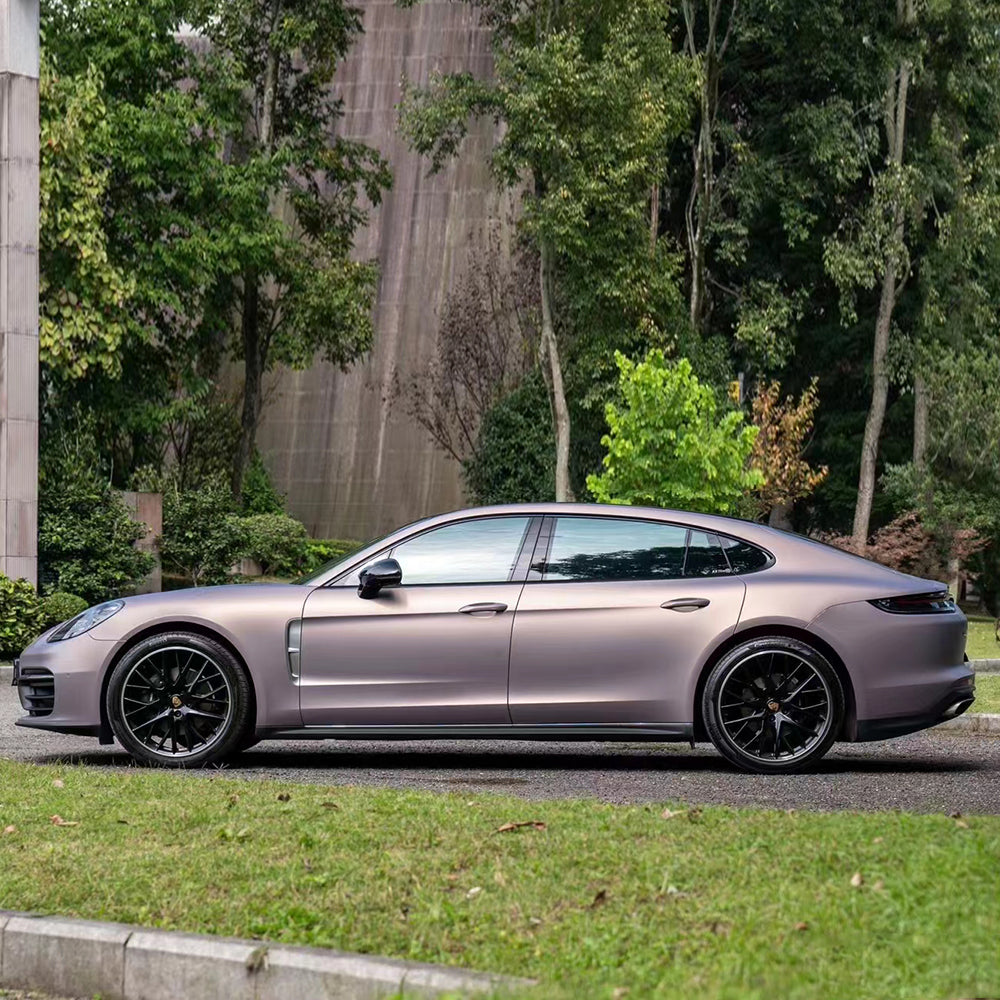 Matte Metallic Satin Dbx Purple Vinyl Wrap (PET Liner)