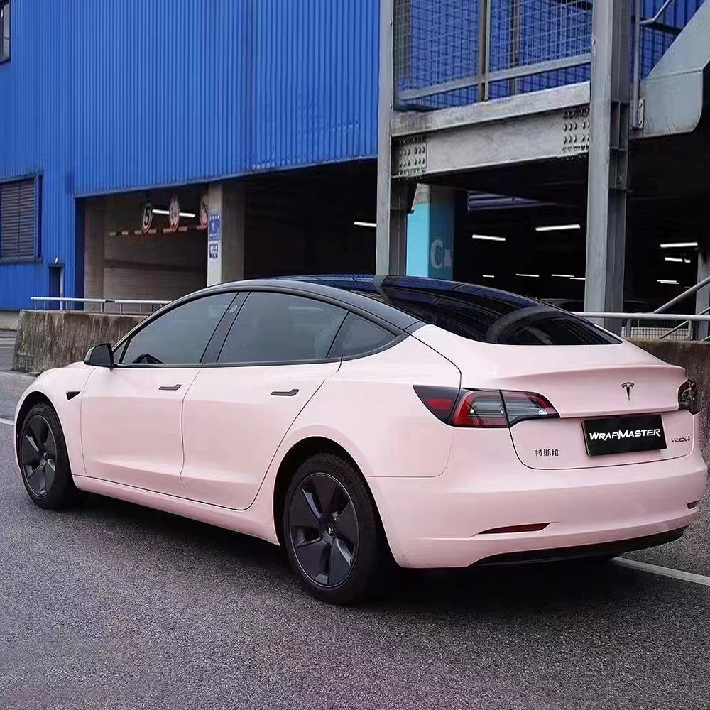 Glossy Baby Pink Wrap Auto Wrappen (PET Liner)