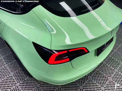 Glossy Crystal Haze Green Wrap Vinyl PET Liner