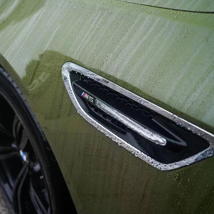 Glossy Crystal Battle Green Vinyl Wrap PET Liner