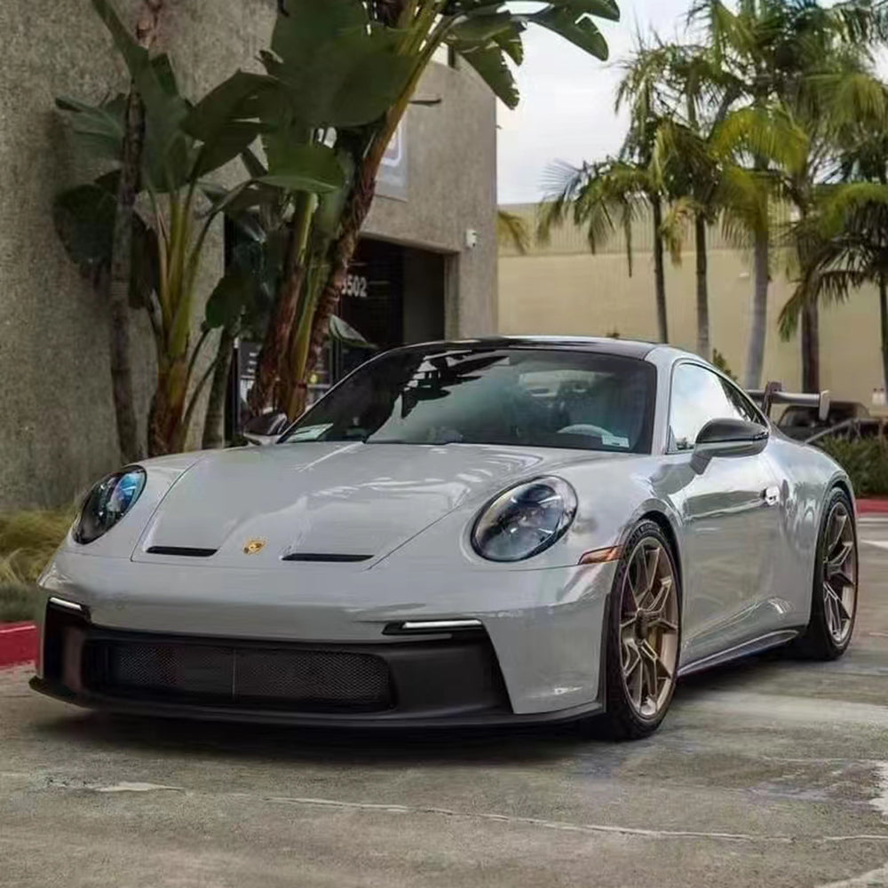 Super Gloss Porsche Metal Grey Wrap Vinyl (PET Liner)