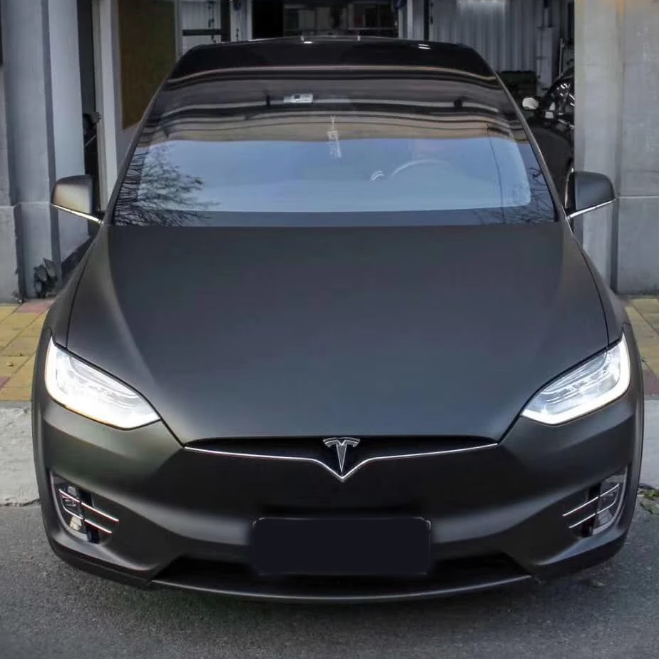 Matte Chrome Black Wrap (PET Liner)