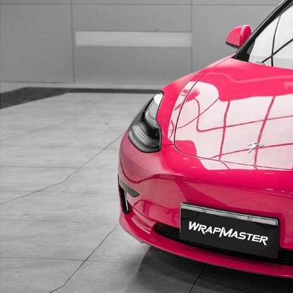 Super Gloss Strawberry Red Vinyl Wrap (PET Liner)