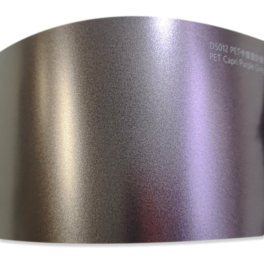 Matte Metallic Capri Purple Grey Vinyl Wrap (PET Liner)