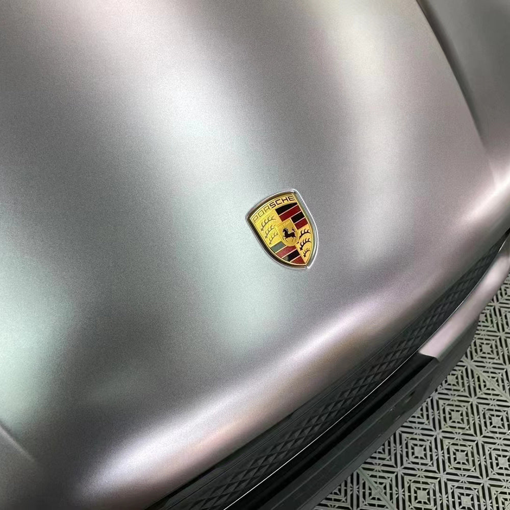 Matte Metallic Capri Purple Grey Vinyl Wrap (PET Liner)