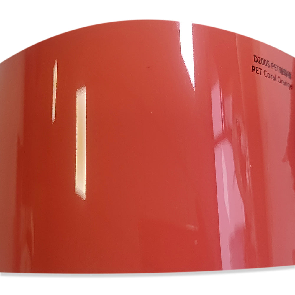 Super Gloss Orange Vinyl Wrap Car (PET Liner)