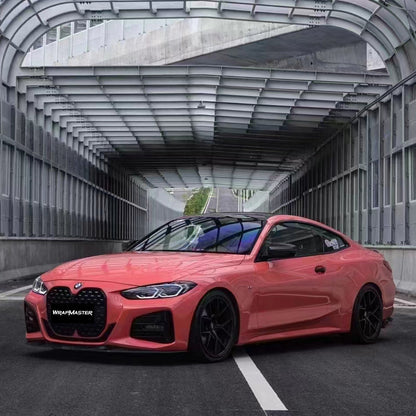 Super Gloss Orange Vinyl Wrap Car (PET Liner)
