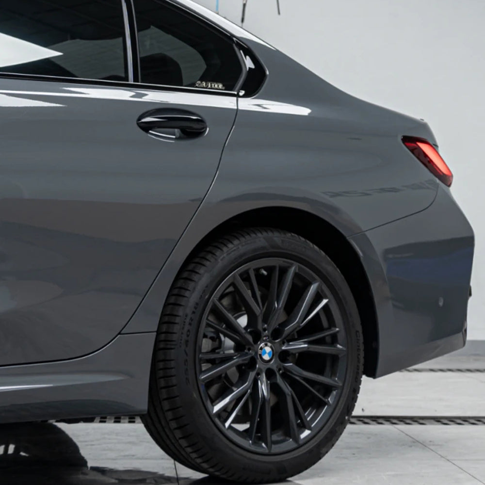 Gloss Metallic Jasper Grey Wrap (PET Liner)