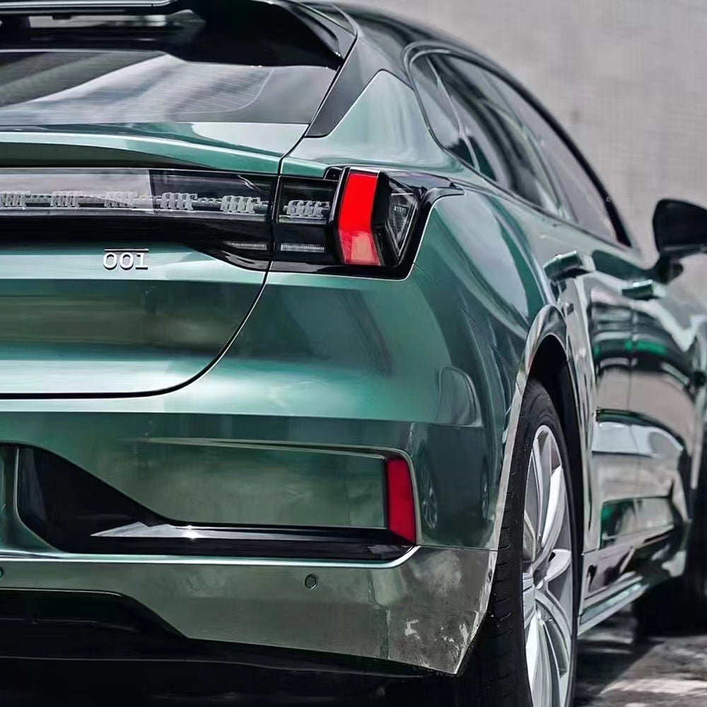 Gloss Liquid Metallic Green Vinyl Wrap (PET Liner)