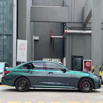 Gloss Metallic Diamond Aurora Green (PET liner)