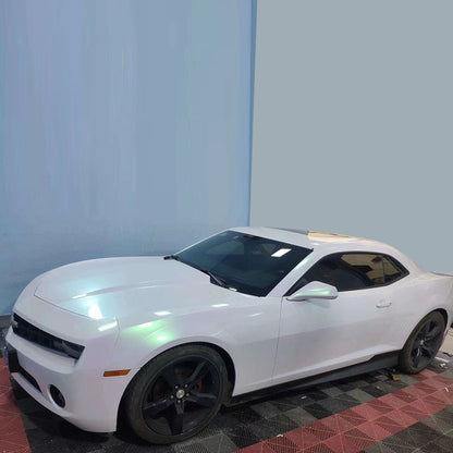 Diamond White Glitter Chameleon Wrap (PET Liner)