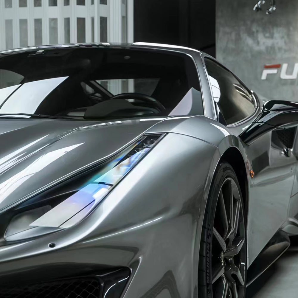 Liquid Metallic Silver Car Wrap