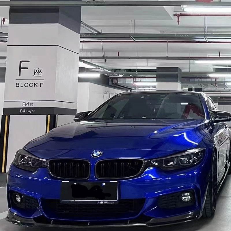 Gloss Liquid Metallic Blue Wrap Vinyl (PET Liner)