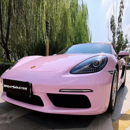 True Glossy Pink Wrap Auto Wrappen (PET Liner)