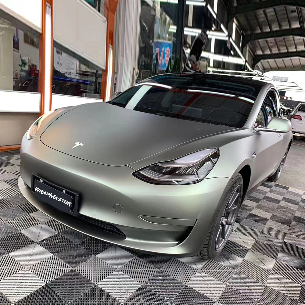 Ultral Matte Metal Vinyl Wrap (PET Liner)