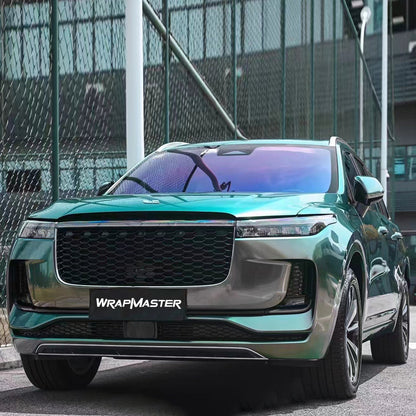 Gloss Diamonds Micro Celadon Green Grey Car Wrap (PET Liner)