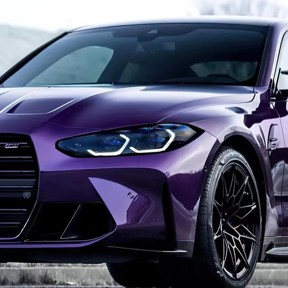 Gloss Paint Metallic Midnight Purple Vehicle Wrap Vinyl