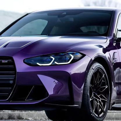 Gloss Metallic Vehicle Vinyl Wrap Midnight Purple (PET Liner)