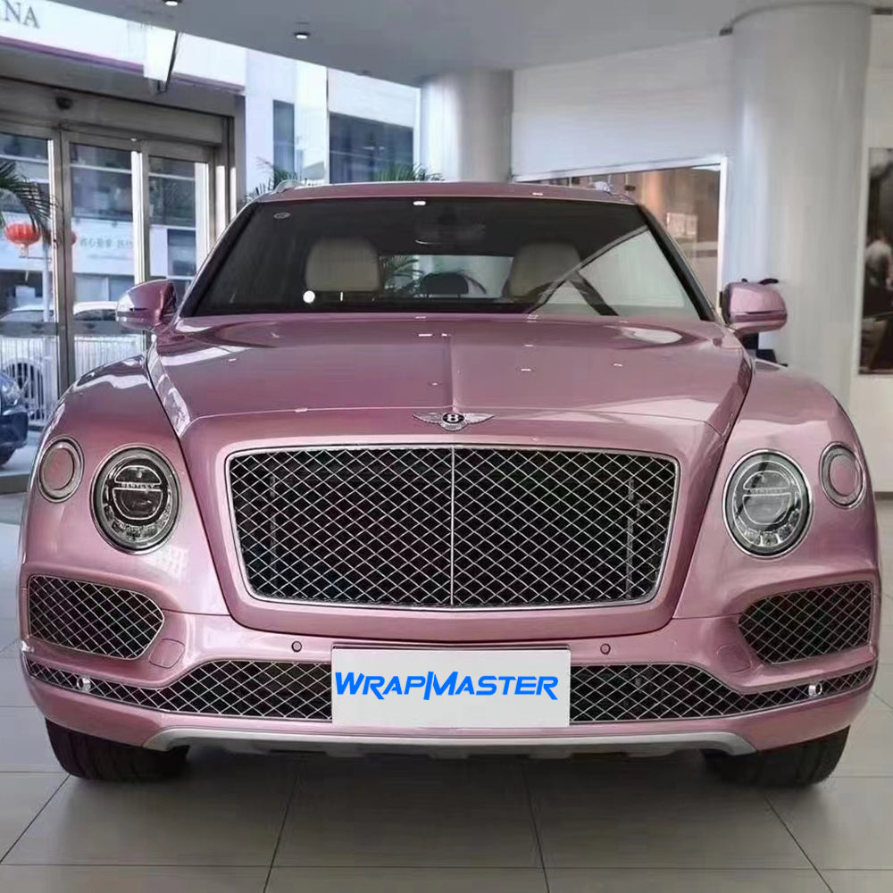 Gloss Metallic Pink Vehicle Wrap Vinyl (PET Liner)