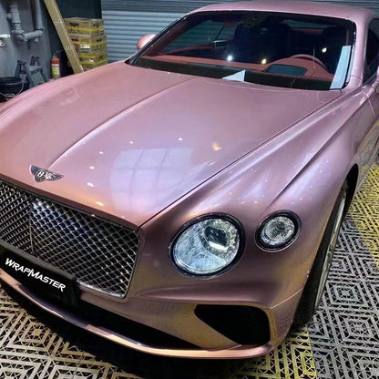 Gloss Metallic Pink Vehicle Wrap Vinyl (PET Liner)