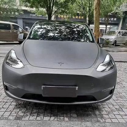 Matte Metallic Black Vinyl Wrap (PET Liner)