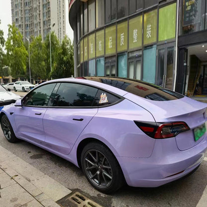 Twin Color Metallic Color Shift Wrap Silver Purple