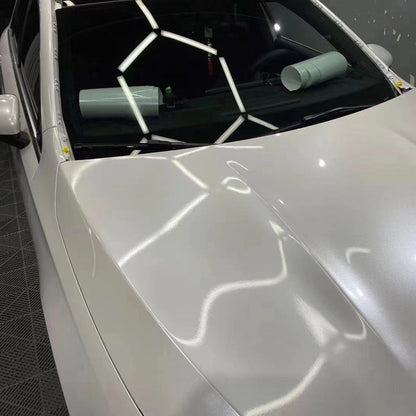 Gloss Metallic White Wrap (PET Liner)