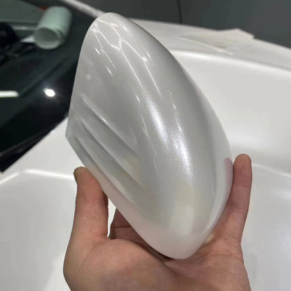 Gloss Metallic White Wrap (PET Liner)