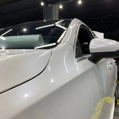 Gloss Metallic White Wrap (PET Liner)