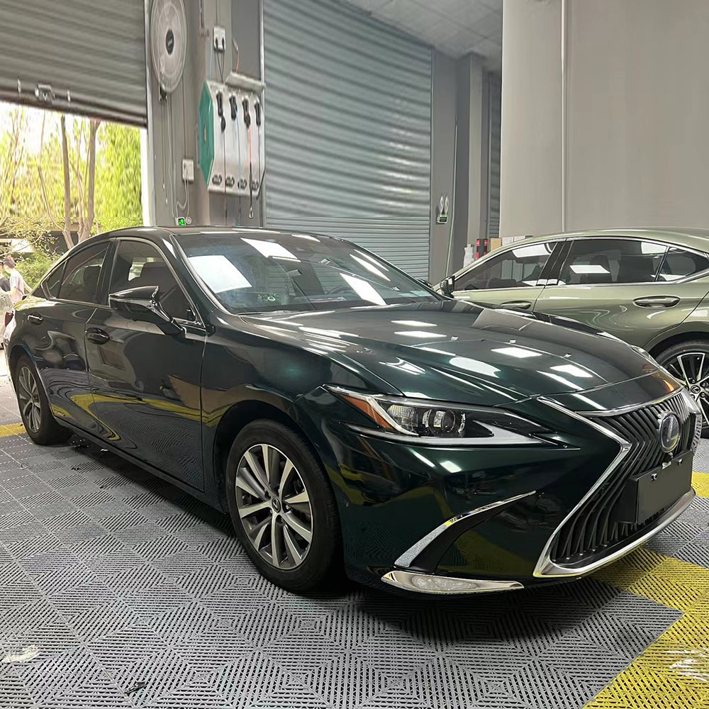 Gloss Metallic Meecedes Emerald Green Wrap (PET Liner)