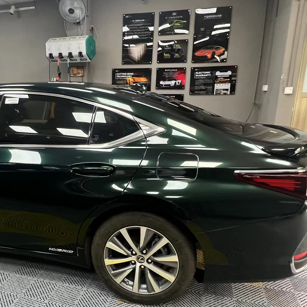 Gloss Metallic Meecedes Emerald Green Wrap (PET Liner)