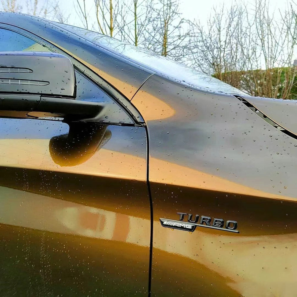 Gloss Paint Metallic Midnight Gold Car Wrap